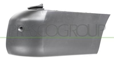 REAR BUMPER END CUP RIGHT-BLACK-TEXTURED FINISH-WITH PARK ASSIST HOLE+SENSOR HOLDERS-LONG WHEEL BASE