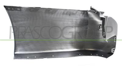 REAR BUMPER END CUP RIGHT-BLACK-TEXTURED FINISH-WITH PARK ASSIST HOLE+SENSOR HOLDERS-LONG WHEEL BASE