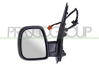 DOOR MIRROR LEFT-ELECTRIC-PRIMED-HEATED-FOLDABLE-WITH BLIS-CONVEX-9 PINS