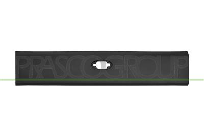 REAR FENDER MOLDING LEFT-FRONT SIDE-BLACK-TEXTURED FINISH-WITH CLIPS-WITH BULK LIGHT HOLE