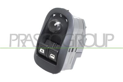 FRONT DOOR LEFT WINDOW REGULATOR PUSH-BUTTON PANEL-BLACK-2 SWITCHES-24 PINS