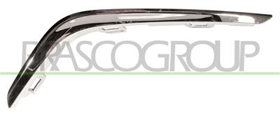 PROFIL CHROME' GAUCHE GRILLE DE PARE-CHOCS AVANT