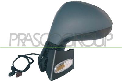 RETROVISORE SINISTRO-ELETTRICO-TERMICO-CON PRIMER-CON FANALE-CHIUDIBILE-6H5P+6H4P