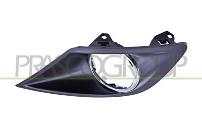 GRILLE GAUCHE NOIRE DE PARE-CHOCS-AVEC CADRE CHROME'