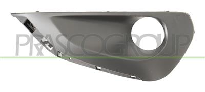 BUMPER GRILLE RIGHT-BLACK-WITH FOG LAMP HOLE-WITH MOLDING HOLES