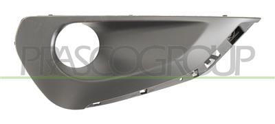 BUMPER GRILLE LEFT-BLACK-WITH FOG LAMP HOLES-WITH MOLDING HOLES