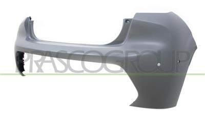 REAR BUMPER-PRIMED-WITH HOLES FOR PDC AND PARK ASSIST+SENSOR HOLDERS-WITH HOLE FOR CAMERA