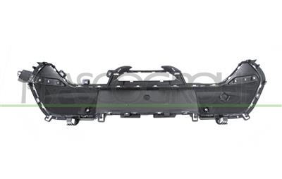 REAR BUMPER MOLDING-CENTRE-BLACK-GLOSSY-WITH PDC+SENSOR HOLDERS