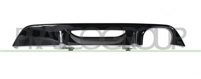 REAR BUMPER SPOILER-BLACK-GLOSSY-WITH DOUBLE EXHAUST ON THE RIGHT