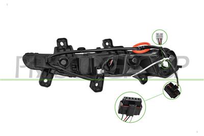 LUZ DIURNA DERECHA-CON REGULADOR AUTOMATICO DE OPTICA-LED-MONTAJE VALEO
