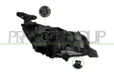 HEADLAMP LEFT-ELECTRIC-WITH MOTOR-LED