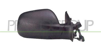 DOOR MIRROR RIGHT-CABLE-BLACK-WITH SENSOR-CONVEX-CHROME