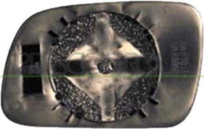 MIRROR GLASS BASE RIGHTHEATED-CONVEX-BLUE