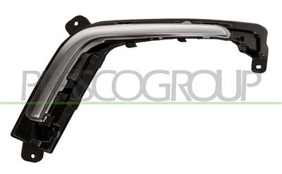 CORNICE GRIGLIA SINISTRA PARAURTI-CON MODANATURA CROMATA