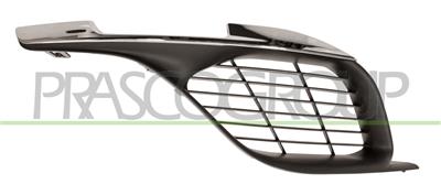 GRILLE DROITE NOIRE DE PARE-CHOCS-SANS SIEGES ANTIBROUILLARD-AVEC MOULURE CHROMEE - MOD. ATTIVA ECO