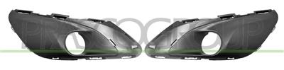 FRONT BUMPER GRILLE SET-WITH FOG LAMP HOLES (RIGHT+LEFT) WITH MOLDING HOLES MOD. ALLURE