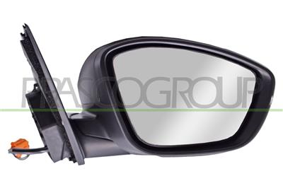 DOOR MIRROR RIGHT-ELECTRIC-HEATED-BLACK-WITH SENSOR-WITH LAMP-CONVEX-8 PINS