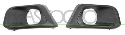 FRONT BUMPER MOLDING SET-WITH FOG LAMP HOLES (RIGHT+LEFT)