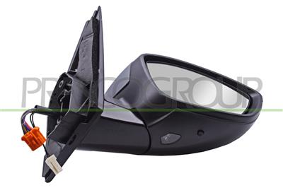 DOOR MIRROR RIGHT-ELECTRIC-PRIMED-HEATED-FOLDABLE-WITH LAMP-WITH SENSOR-WITH AMBIENT LIGHT-CONVEX-11 PINS