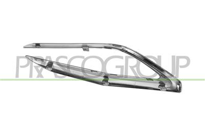 REAR BUMPER MOLDING LEFT-CHROME