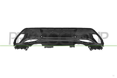 REAR BUMPER SPOILER-BLACK SMOOTH FINISH TO BE PRIMED-WITH PDC HOLES