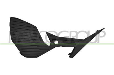 FRONT BUMPER GRILLE RIGHT-BLACK-TEXTURED FINISH-WITH PDC HOLE