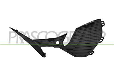 FRONT BUMPER GRILLE RIGHT-BLACK-TEXTURED FINISH-WITH PDC HOLE