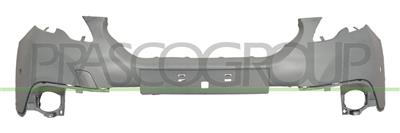 FRONT BUMPER-UPPER-PRIMED-WITH TOW HOOK COVER-WITH PDC