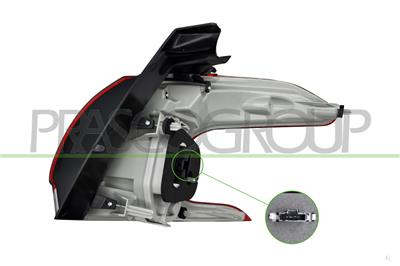 RUECKLEUCHTE LINKS-AUSSEN-MIT FASSUNG-LED