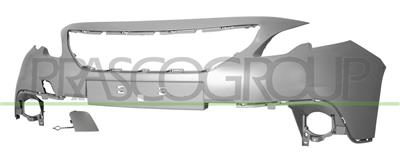 FRONT BUMPER-PRIMED-WITH MOLDING HOLES MOD. OFF-ROAD