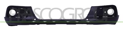 FRONT BUMPER-LOWER-BLACK-TEXTURED FINISH-WITH FOG LAMP HOLES-WITH PDC-WITH FRAME HOLES-WITH CENTRE MOLDING HOLES