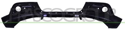 FRONT BUMPER-LOWER-BLACK-TEXTURED FINISH-WITH FOG LAMP HOLES-WITH PDC-WITH FRAME HOLES-WITH CENTRE MOLDING HOLES