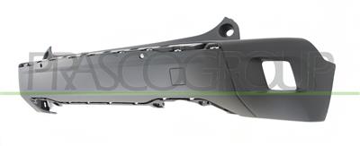 REAR BUMPER-LOWER-BLACK-TEXTURED FINISH-WITH PDC+SENSOR HOLDERS-WITH CUTTING MARKS FOR PDC