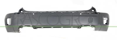 REAR BUMPER-LOWER-BLACK-TEXTURED FINISH-WITH PDC+SENSOR HOLDERS-WITH CUTTING MARKS FOR PDC
