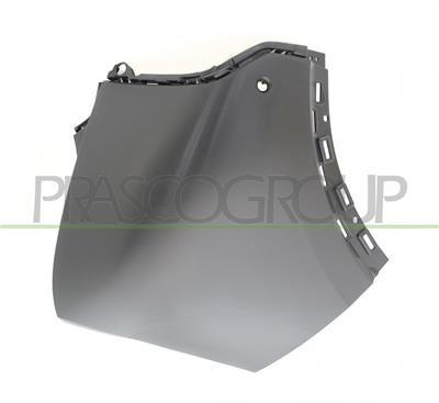 FRONT BUMPER END CUP-LEFT-PRIMED-WITH PARK ASSIST HOLE+SENSOR HOLDERS