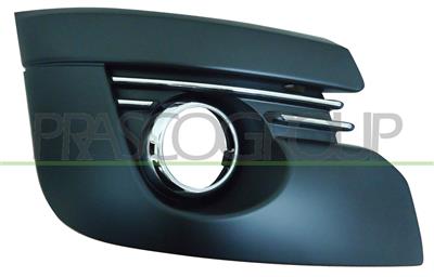 BUMPER GRILLE RIGHT-BLACK-WITH FOG LAMP HOLES