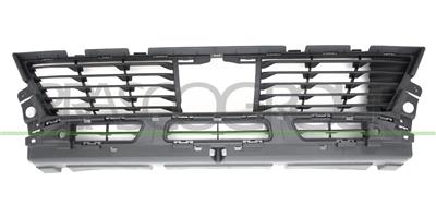 GRILLE DE PARE-CHOCS AVANT-CENTRALE-NOIRE-AVEC TROUS RADAR+SUPPORTS MOD. 18 >