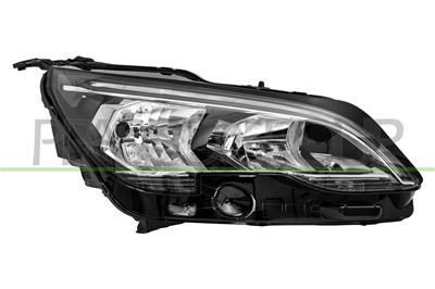 OPTICA DERECHA H7+HB3 ELECTRICA-CON MOTOR-CON LUZ DIURNA-LED