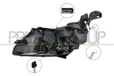 HEADLAMP RIGHT H7+HB3 ELECTRIC-WITH MOTOR-WITH DAY RUNNING LIGHT-LED