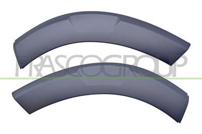 SET OF  FRONT WHEEL-ARCH EXTENSION FRONT SIDE-BLACK-TEXTURED FINISH 2 PCS. (RIGHT+LEFT)