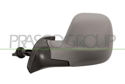 DOOR MIRROR LEFT-CABLE-PRIMED-CONVEX-CHROME