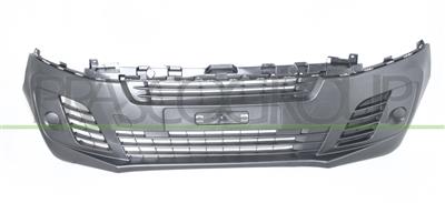 FRONT BUMPER-BLACK-TEXTURED FINISH-WITHOUT FOG LAMP HOLES-WITH CUTTING MARKS FOR PDC AND PARK ASSIST