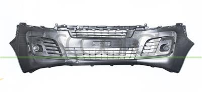 FRONT BUMPER-BLACK-TEXTURED FINISH-WITHOUT FOG LAMP HOLES-WITH CUTTING MARKS FOR PDC AND PARK ASSIST