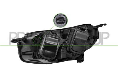 PROIETTORE DESTRO H1+H7-ELETTRICO-CON MOTORE