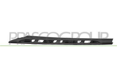 FRONT BUMPER GRILL MOLDING LEFT-LOWER-BLACK-TEXTURED FINISH-WITH PROFILE HOLES