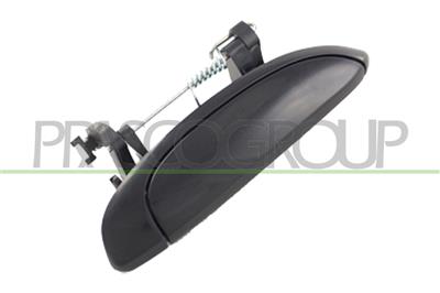 FRONT/REAR DOOR HANDLE RIGHT-OUTER-SMOOTH-BLACK