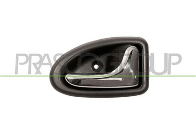 FRONT DOOR HANDLE RIGHT-INNER-WITH CHROME LEVER-BLACK HOUSING