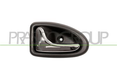 FRONT DOOR HANDLE LEFT-INNER-WITH CHROME LEVER-BLACK HOUSING