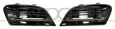 FRONT BUMPER GRILLE SET BLACK-GLOSSY (RIGHT+LEFT)