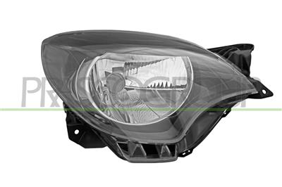 HEADLAMP RIGHT H4 ELECTRIC-WITHOUT MOTOR-BLACK